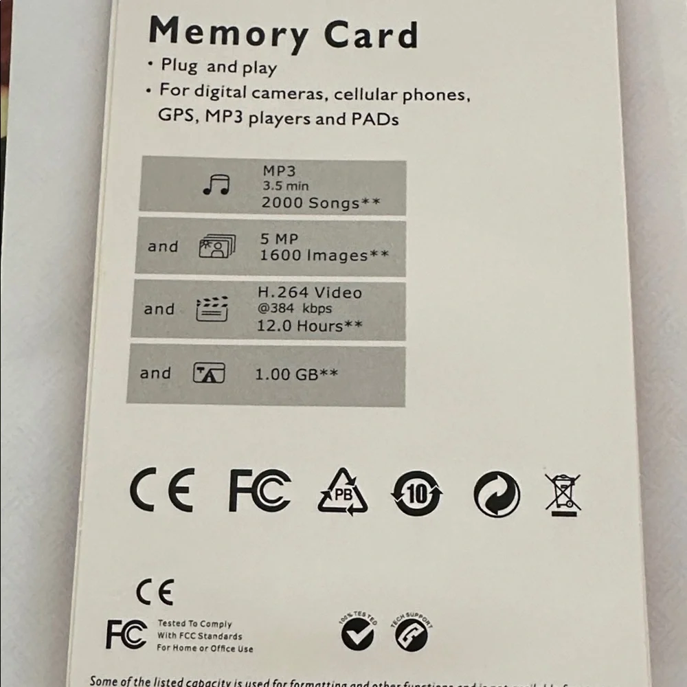 Sony Red and Black Micro SD Card with Adapter